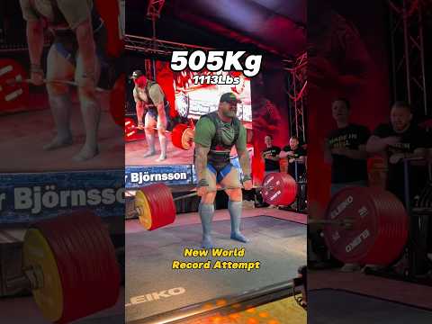 505KG DEADLIFT WORLD RECORD‼️🤯😱