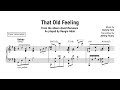 That Old Feeling - Beegie Adair Jazz Piano (transcription)