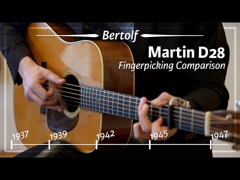 Martin D28 1937 - 1947 Fingerpicking Comparison played by Bertolf
