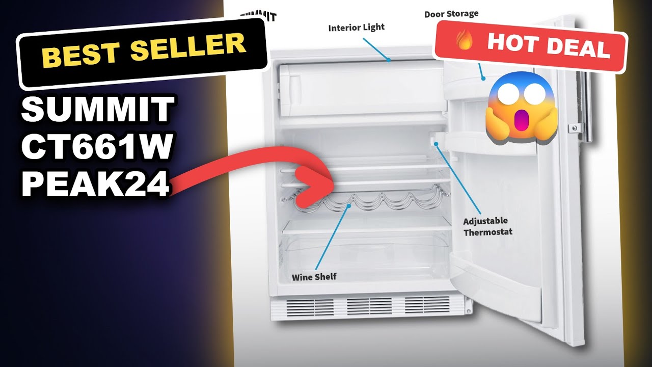 Summit CT661W Peak24 Review: A Compact, 24-Inch Wide Refrigerator-Freezer for Undercounter Solutions