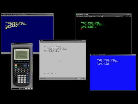 Z80 Tutorials - Lesson P1... Basic Text Operations for CPC,MSX, Enterprise and TI-83