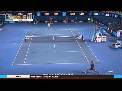 Djokovic vs. Ferrer - Australian open 2013 SF. Highlights (HD)