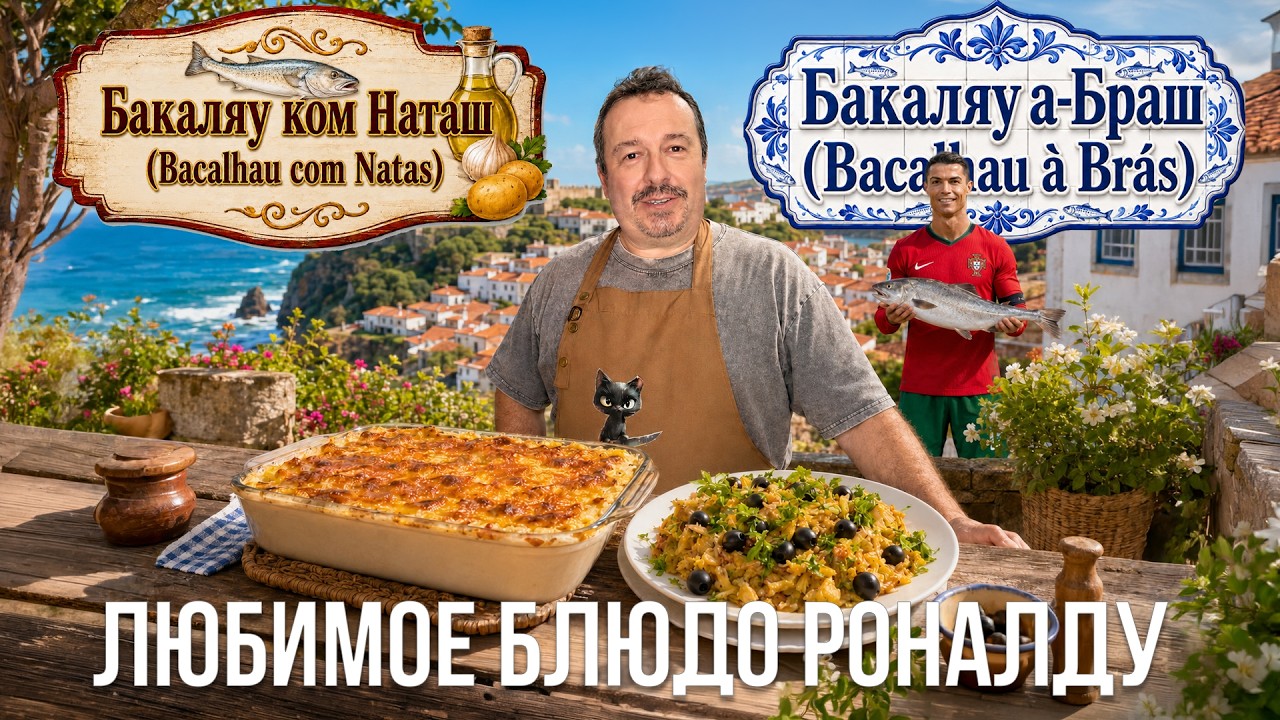 Португальская кухня: Бакаляу ком Наташ и Бакаляу а-Браш (Любимое блюдо Ронал?
