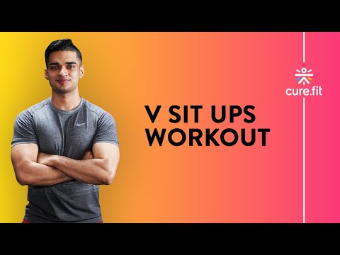 How To Do V Sit Ups by Cult Fit | V Sit Ups Workout | Sit Ups Workout | Cult Fit | Cure Fit