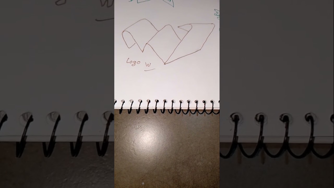 Creative logo design with letter W