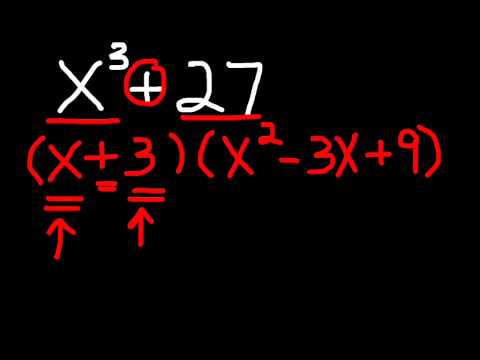 Factoring Binomials - Cubes #1