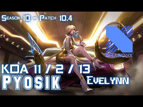 DRX Pyosik EVELYNN vs GRAGAS Jungle - Patch 10.4 KR Ranked