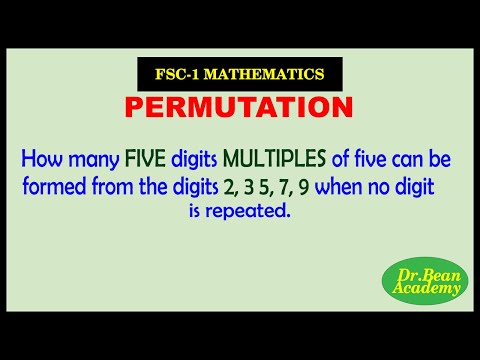 FSC-1 Mathematics PERMUTATION-problem solving using formulas (A-level)