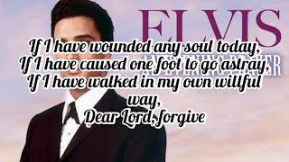 Elvis Presley - An Evening Prayer (Lyrics)