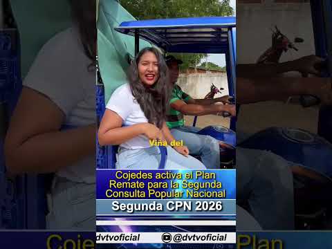 Se activa el Plan Remate en Cojedes para la Segunda Consulta Popular Nacional 2026  #cojedes