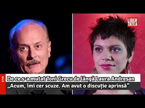 De ce s-a mutat Toni Grecu de lângă Laura Andreșan: „Acum, îmi cer scuze...”