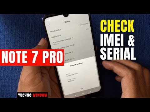 How to Check IMEI and Serial Number in Redmi Note 7 Pro
