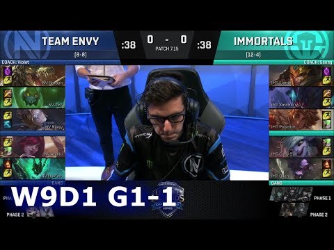 Team EnVyUs vs Immortals | Game 1 S7 NA LCS Summer 2017 Week 9 Day 1 | NV vs IMT G1 W9D1