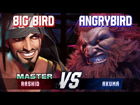 SF6 ▰ BIG BIRD (Rashid) vs ANGRYBIRD (Akuma) ▰ High Level Gameplay