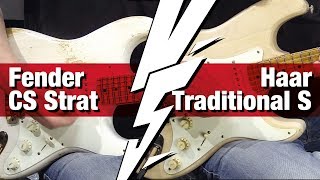 Video thumbnail for VERSUS: Fender 1956 CS Stratocaster vs. Haar Traditional S by session