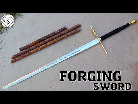 Forging a SWORD out of Rusted Iron REBAR