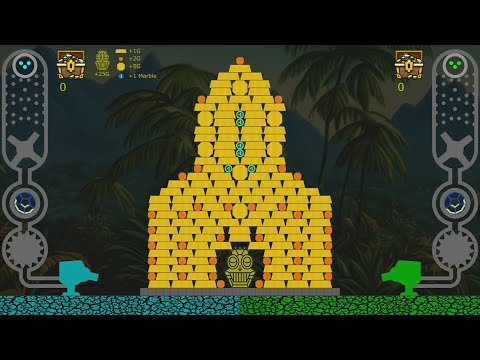 The Gold Battle Marble Race in Algodoo - Cyan vs Lime