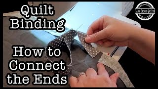 Quilt Binding - Easy way to connect the ends WITHOUT special rulers  - Super QUICK