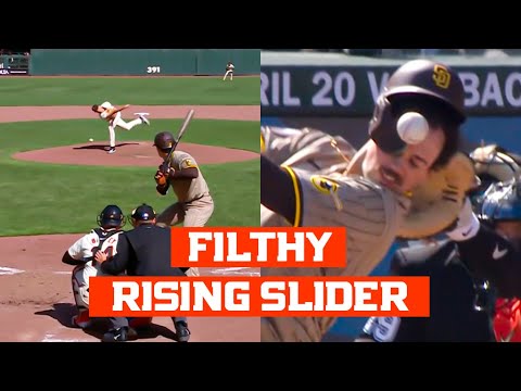 Tyler Rogers Slider Gets Strikeout on Ball That Hits Batter | SF Giants vs San Diego Padres