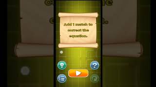 matchstick puzzles level 41 to 60 /brain booster games /memorio gaming