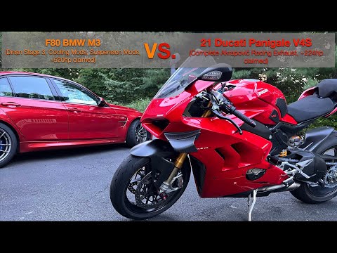 Ducati Panigale V4S vs BMW M3