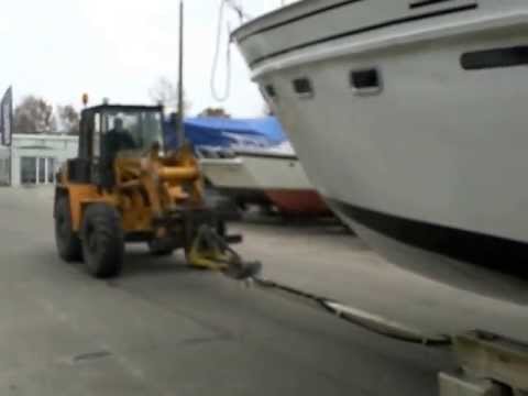 Bootstransport ins Winterlager bei hollandboot