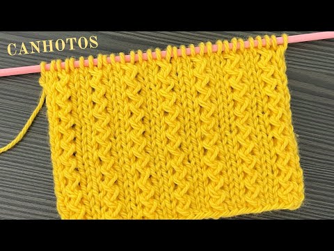 VERY EASY KNITTING STITCH FOR LEFT-HANDED