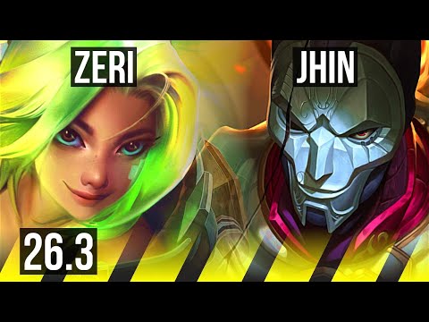 ZERI & Lulu vs JHIN & Blitzcrank (ADC) | EUW Challenger | 26.3