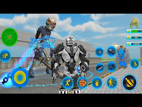Police Bus Robot Wars Transforming Robot Battle #3 - Android iOS Gameplay