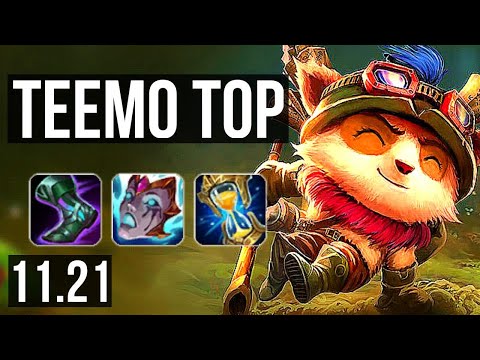 TEEMO vs DARIUS (TOP) | Rank 6 Teemo, 6/1/2, 500+ games | BR Master | 11.21