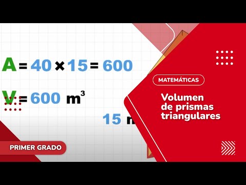 62. Volumen de prismas triangulares