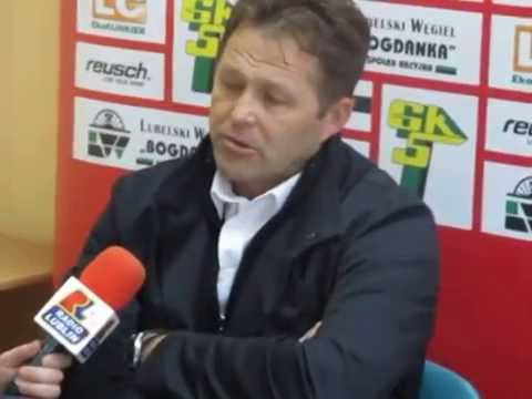 Górnik Łęczna vs GKS Bełchatów 19.04.2014 konferencja prasowa [wypowiedzi trenerów]