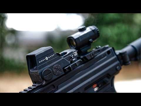 Sightmark Ultra Shot M-Spec LQD Reflex Sight paired with the 3x Tactical Magnifier