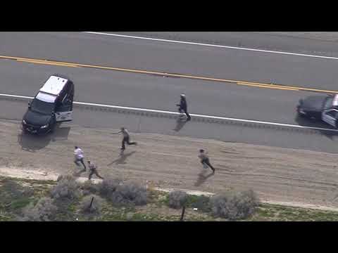 3/7/17: Car Chase Cop Tackles Suspect - Unedited