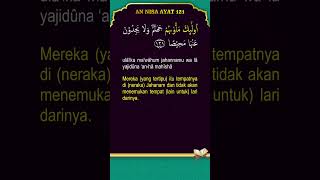 Download lagu An Nisa ayat 121 #quranreading #quotes #storywa #tilawatquran #suratannisa mp3