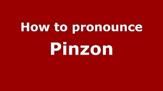 How to pronounce Pinzon