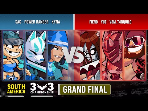 [PT/BR] SAC, Power Ranger & Kyna VS Fiend, yüz & V3M_T4NQUIL0 - GRAND FINAL - 3v3 Championship 2022
