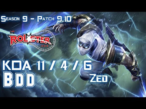 KT BDD ZED vs IRELIA Mid - Patch 9.10 KR Ranked