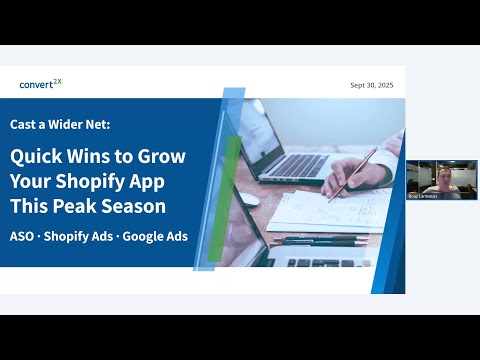 ASO, Shopify Ads & Google Ads strategies for peak season
