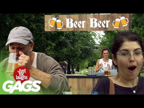 Is This Magic? Guy Moves a Glass of Beer Without Touching