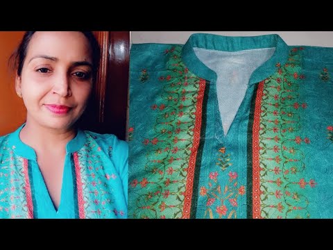 इस विडियो को देखने के बाद आपको round collar बनाने मे कोई परेशानी नहीं होगी /round collar with v cut