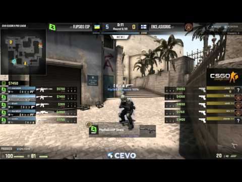 ENCE.ASUSROG vs FlipSid3 ESP Game 1 (CEVO-P CS:GO Season 9) - Helium & Metuz