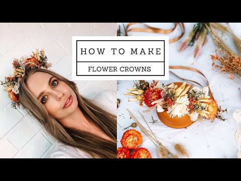 DIY Boho flower Crown Tutorial SUPER EASY
