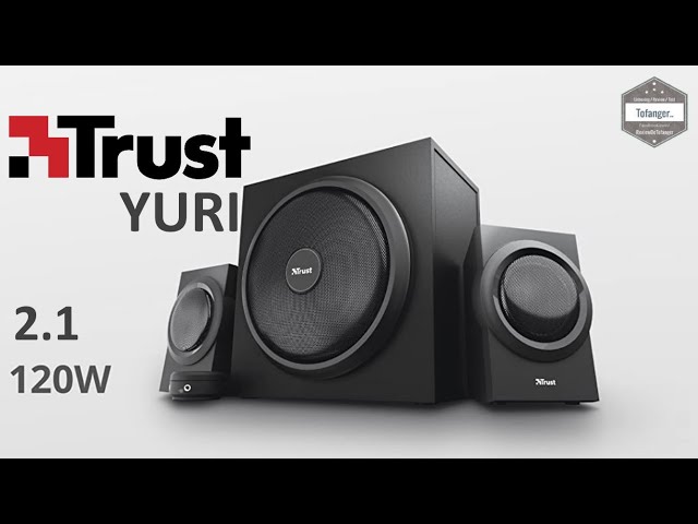 Vídeo relacionado con Trust Yuri Altavoces PC Gaming 2.1 con Subwoofer, 120 W, Jack 3,5 mm, Gestión de la Alimentación Inteligente, Sistema de Altavoces para Ordenador, Portátil, Smartphone, Tablet - Negro