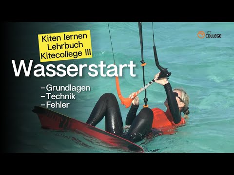 Learn to kite with a water start