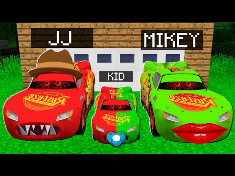 How JJ and MIKEY BECAME McQueens Family ? - Minecraft Maizen