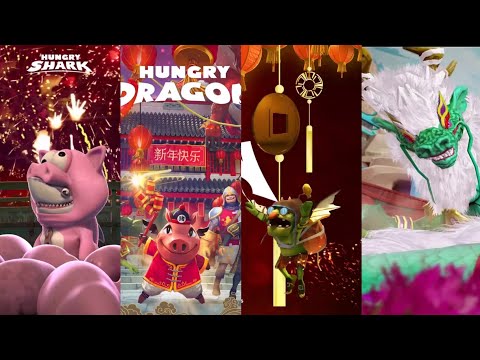 Chinese New Year All Hungry Shark/Dragon Trailers !