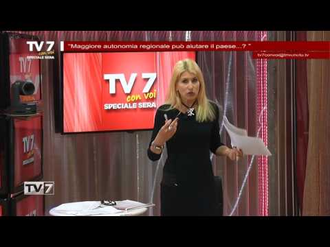 Tv7 con Voi sera del 16/5/2017 - Maggiore autonomia regionale può aiutare il paese? (1 di 7)