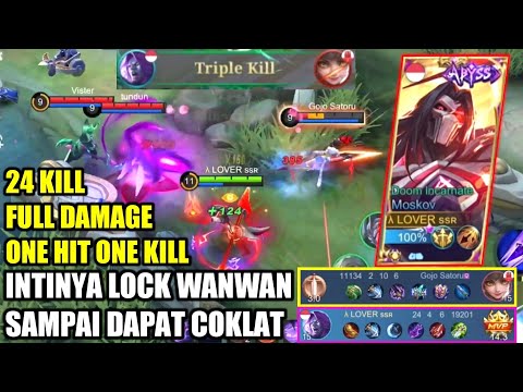 TOP GLOBAL MOSKOV LOCK WANWAN SAMPAI NANGIS !! BUILD TERBARU DAN TERSAKIT - MOBILE LEGENDS