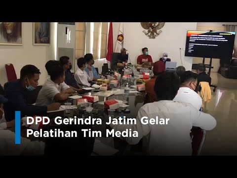 DPD Gerindra Jatim Gelar Pelatihan Tim Media